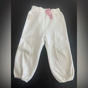 Polo Ralph Lauren Cozy White Kids Sweatpants bottom with RL logo Size 24M